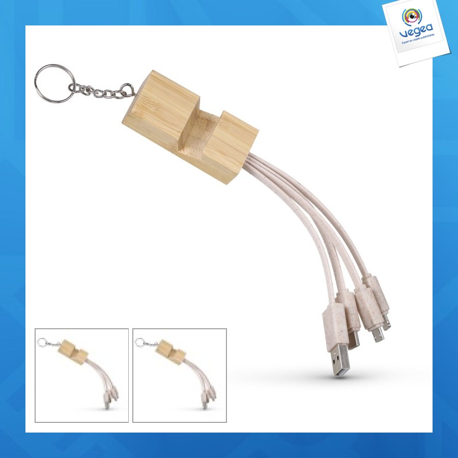 Cable usb 3 en 1 - soporte para teléfono