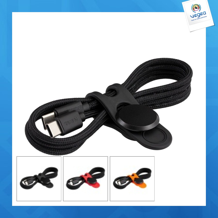 Cable usb-c con brida reeves-convertics tie