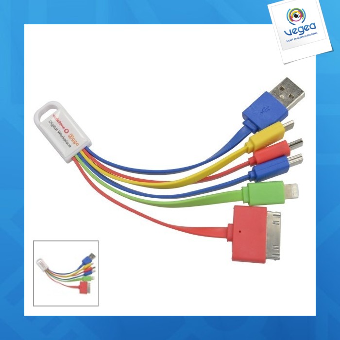 Cable usb personalizable 5 en 1