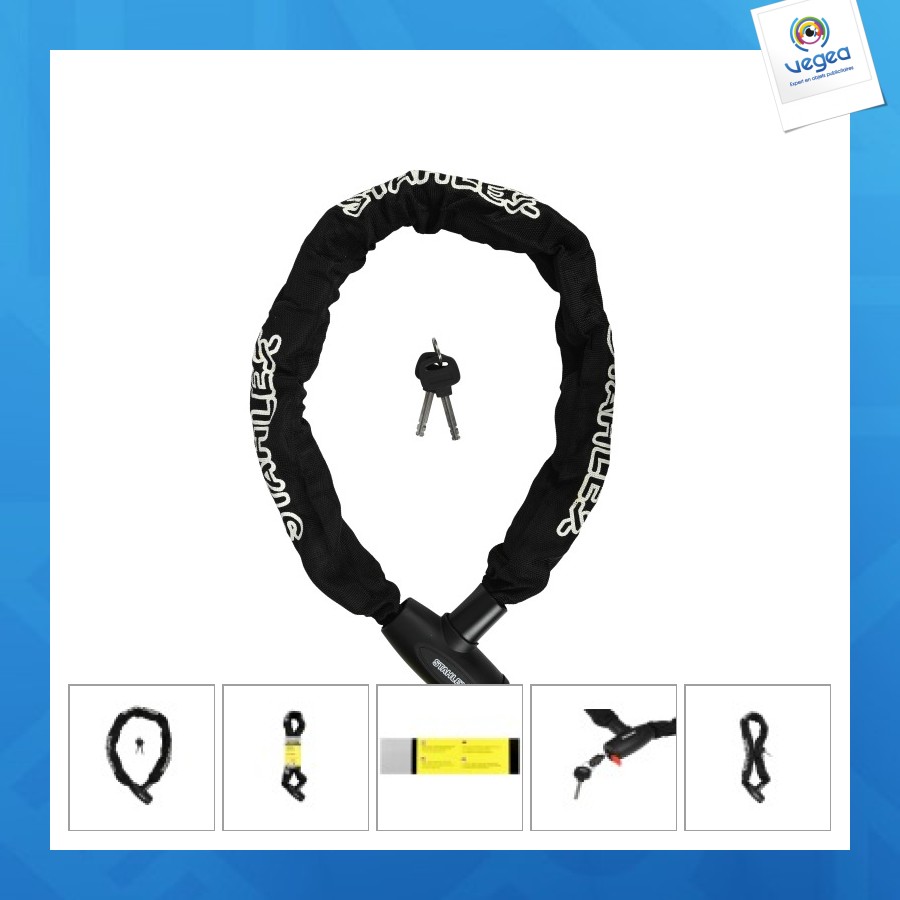 Cadenas à chaîne 378 10x900mm