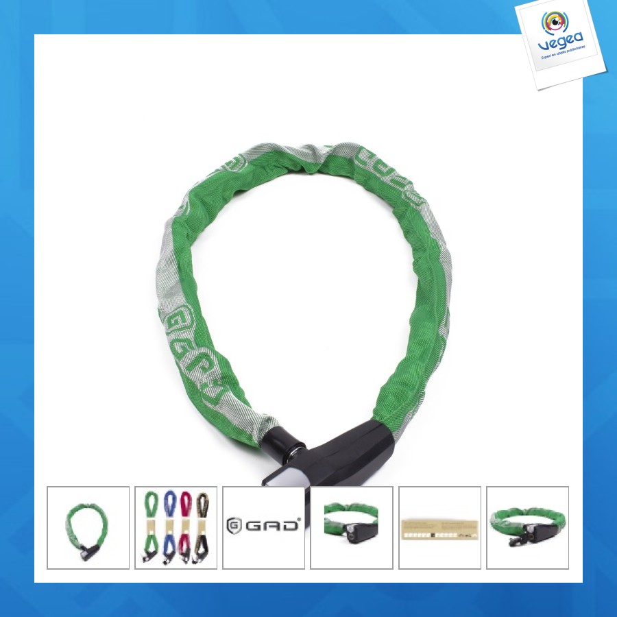 Cadenas à chaîne gad-anitro 8x1100mm vert