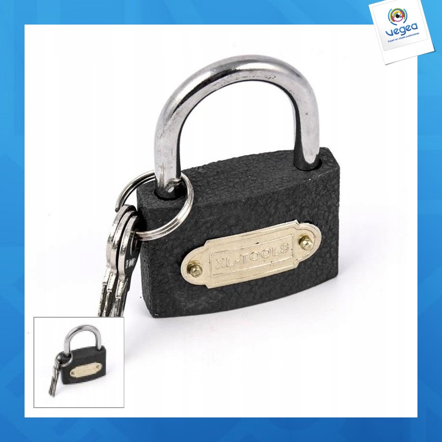 Cadenas de promoción en fonte trempée 75mm avec clés