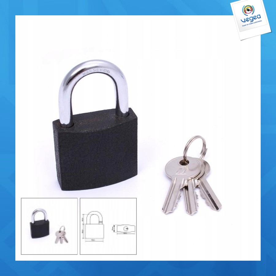 Cadenas de promoción magnum en fonte renforcé 75mm, trempé