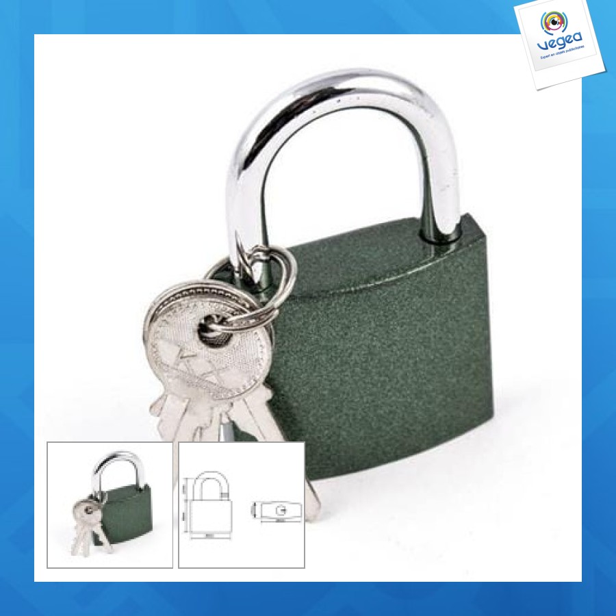 Cadenas personalizable breveté pour un système de clé de 50mm
