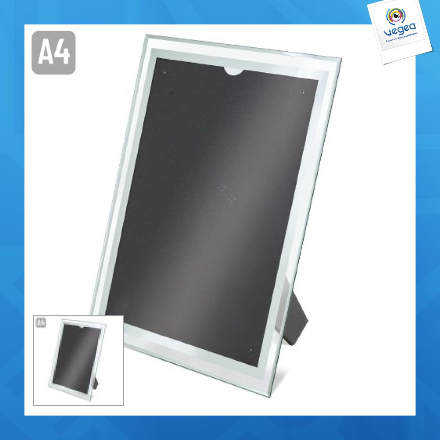 Cadre personalizable a4 en verre pour diplôme