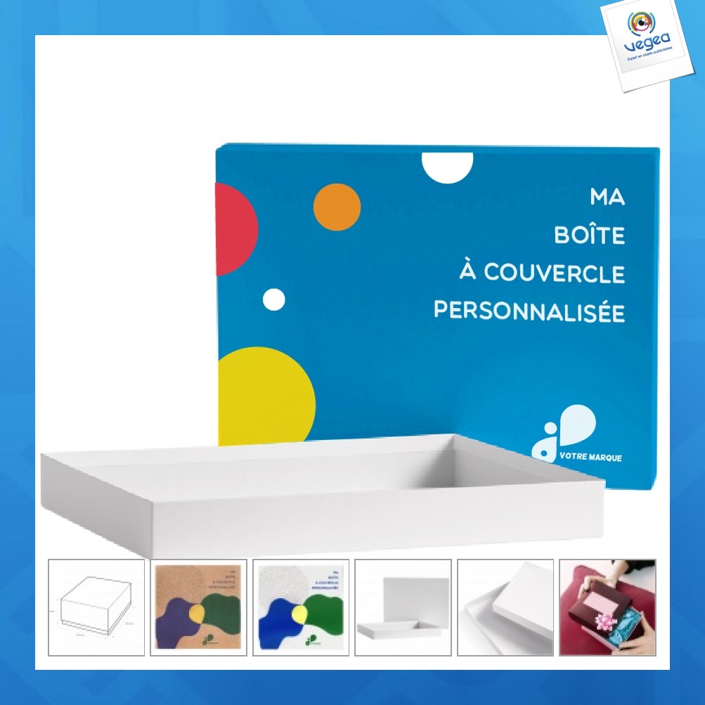 Caja con tapa personalizable 17x17x8cm