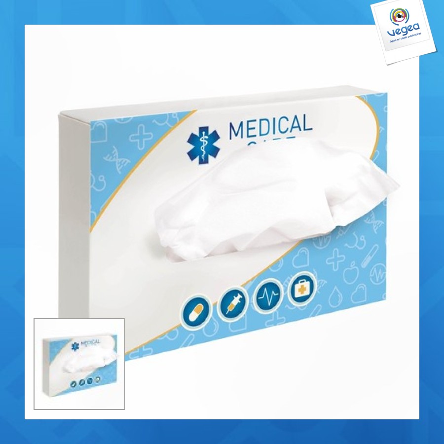 Caja de 50 pañuelos rectangulares