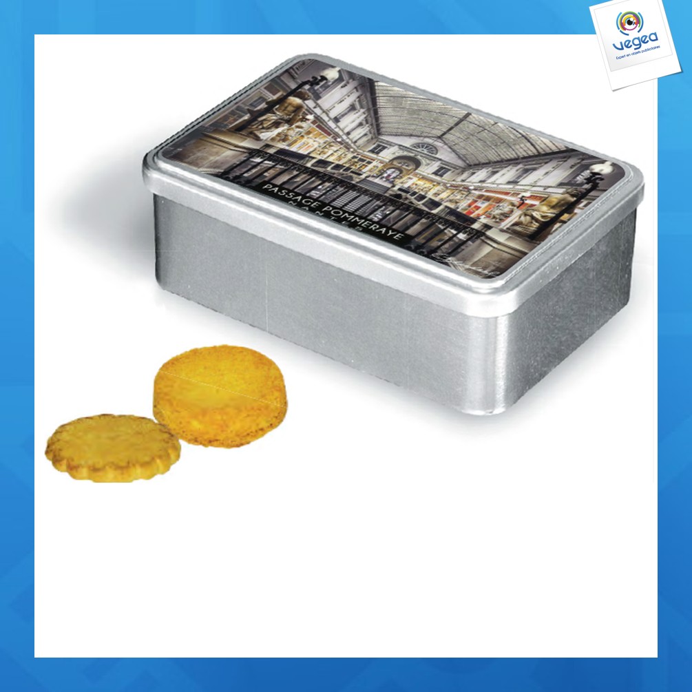 Caja de azúcar con surtido de paletas / galletas