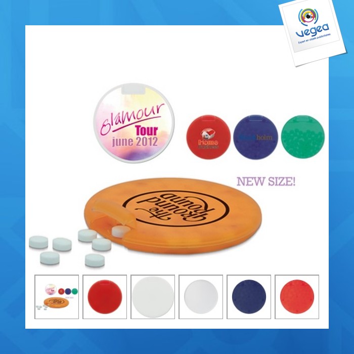 Caja de caramelos personalizable de menta