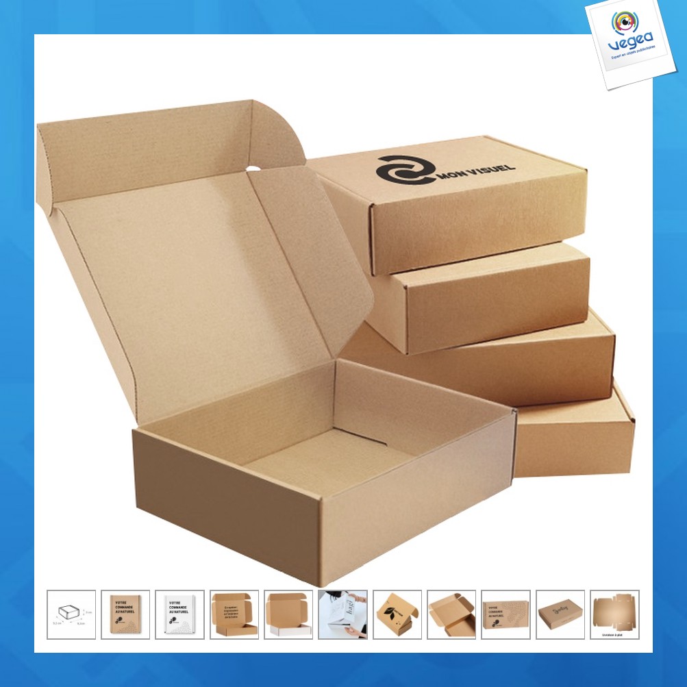 Caja de envío kraft 9x9x5cm