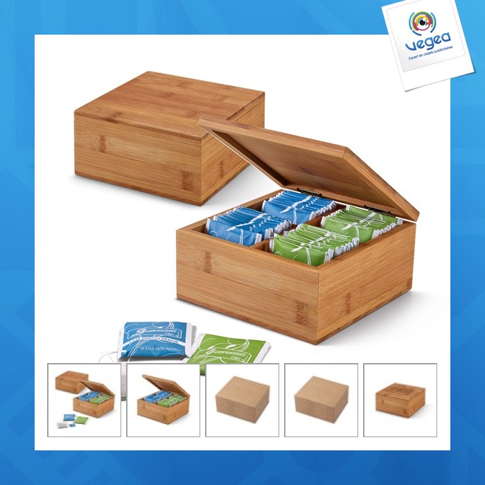 Caja de té. bambú