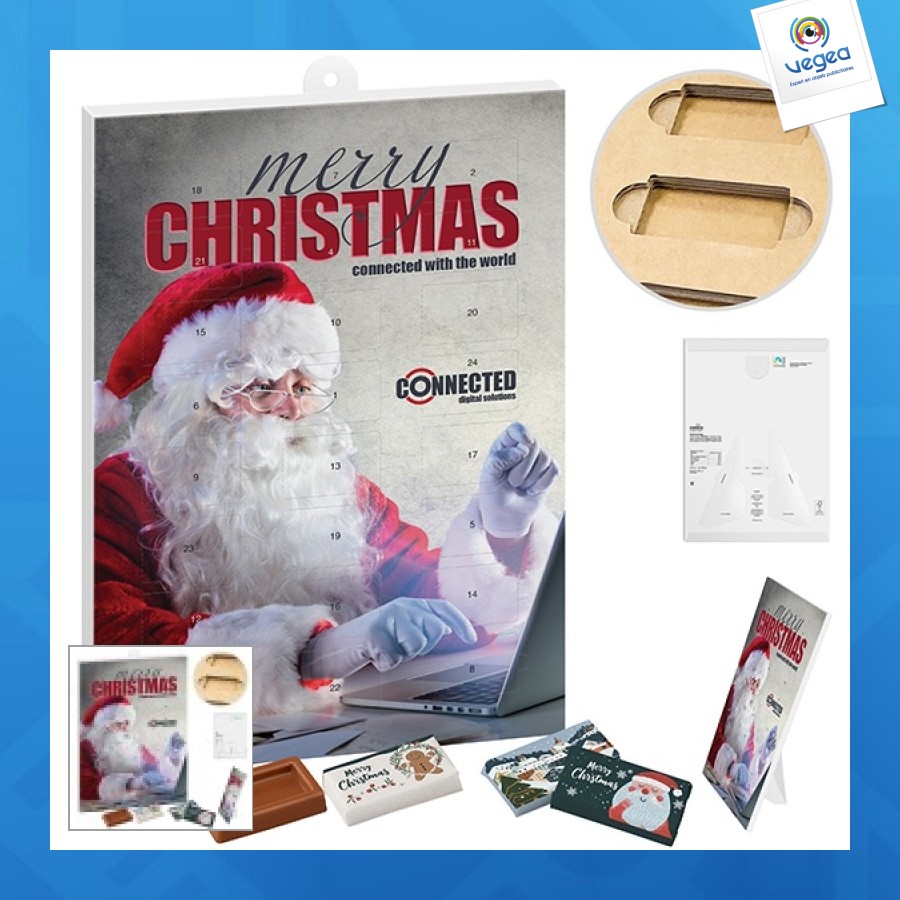 Calendrier de lavent avec des napolitains de choco company  version papier