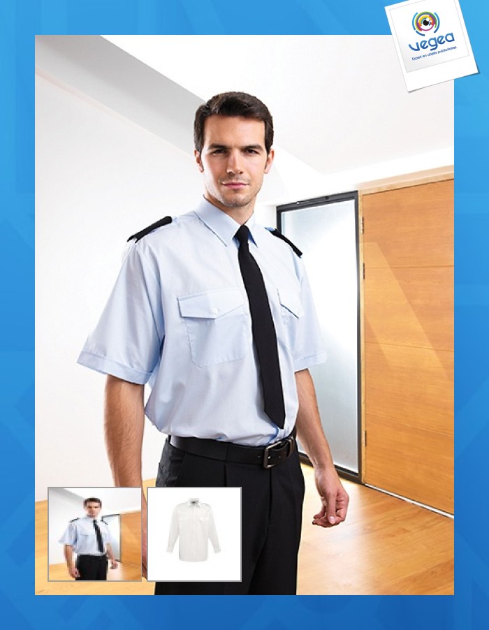 Camisa de piloto de promoción de manga larga para hombre