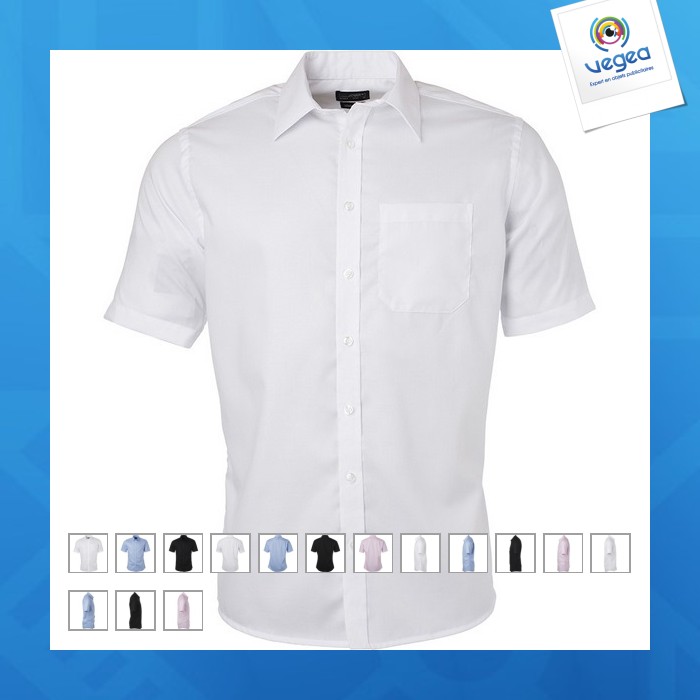 Camisa micro twill para hombre