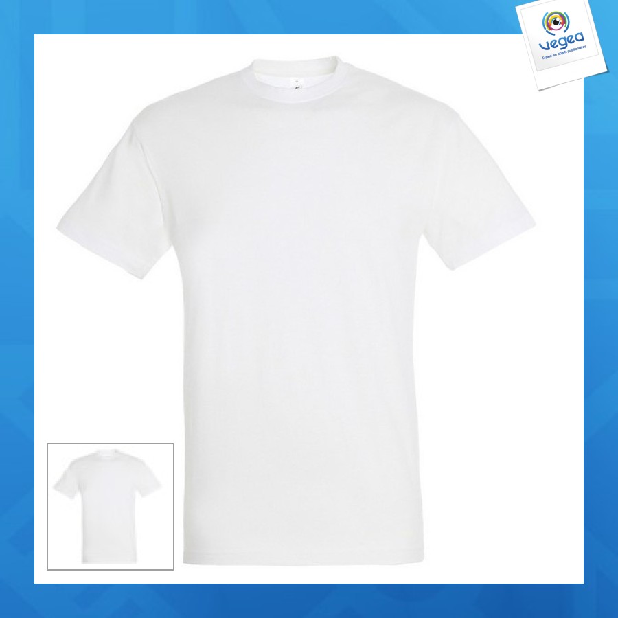 Camiseta blanca 150g express 48h