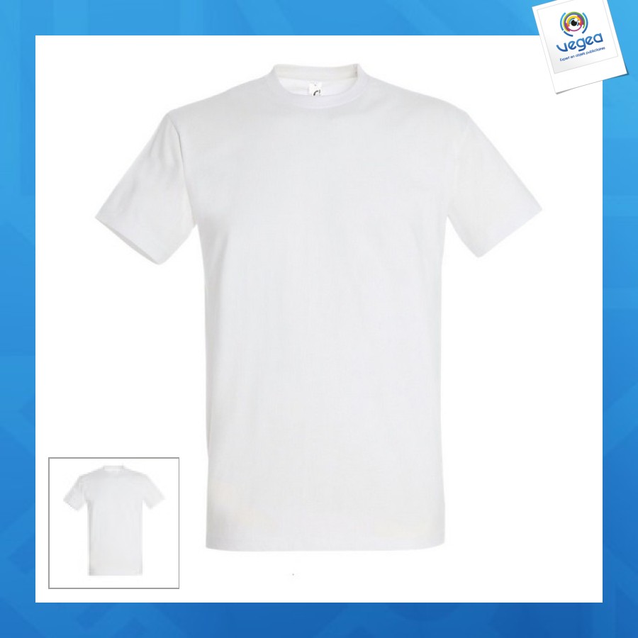 Camiseta blanca 190g express 48h