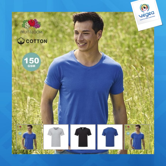 Camiseta color adulto - iconic v-neck