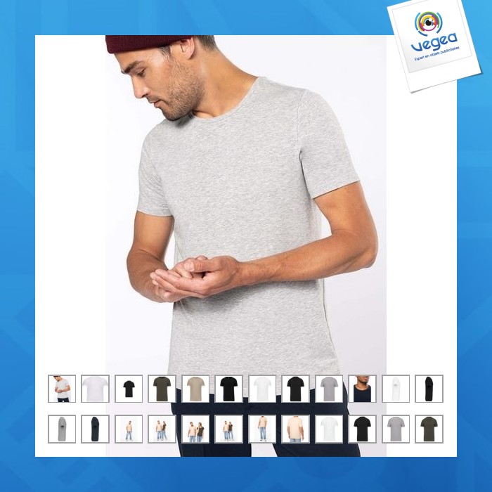 Camiseta de hombre de manga corta y cuello redondo - kariban