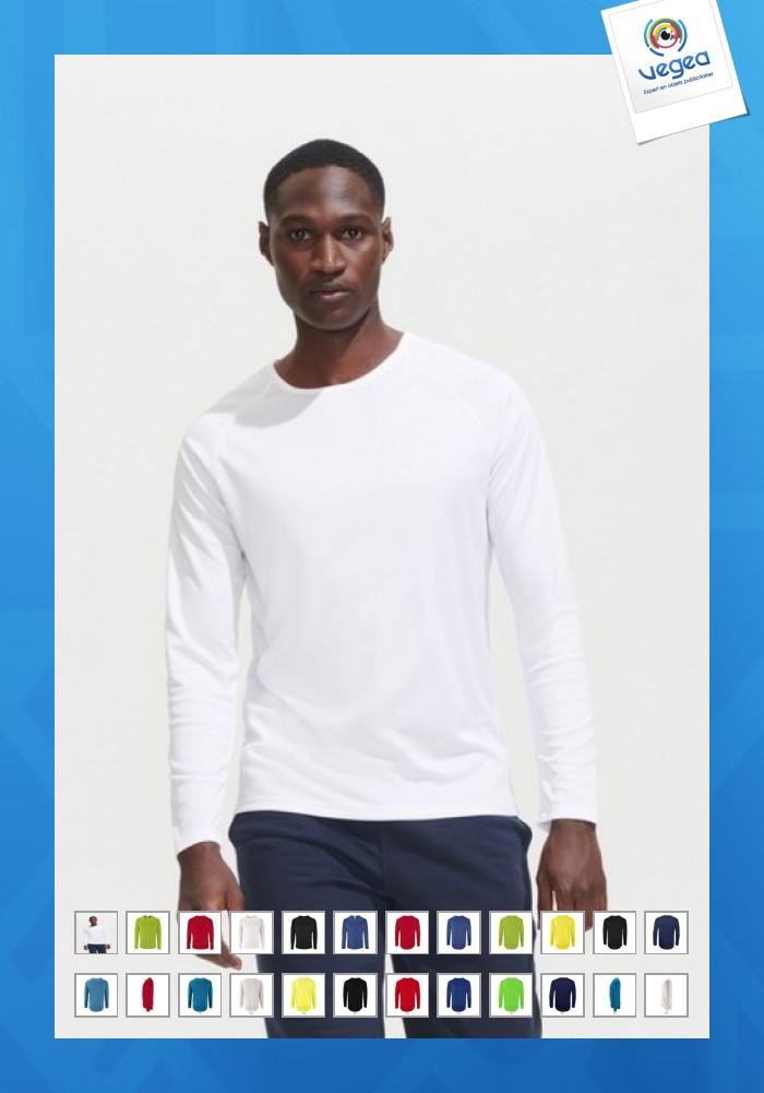 Camiseta deportiva de manga larga