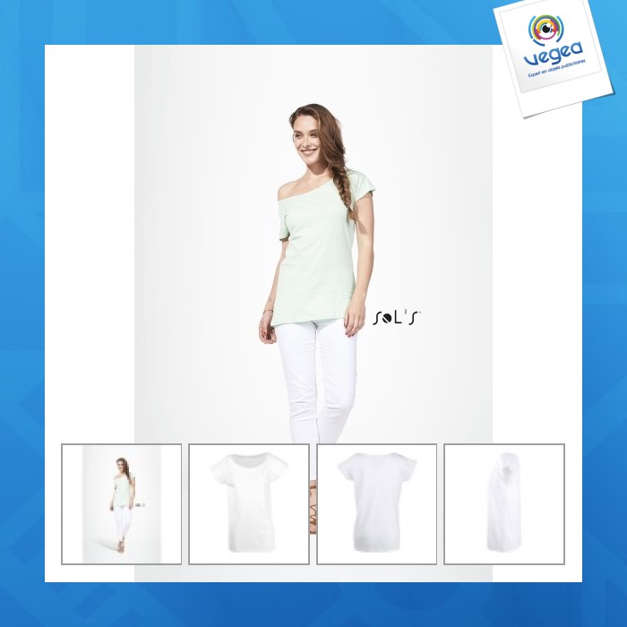 Camiseta kimono mujer manga larga 110 g sol's - marylin