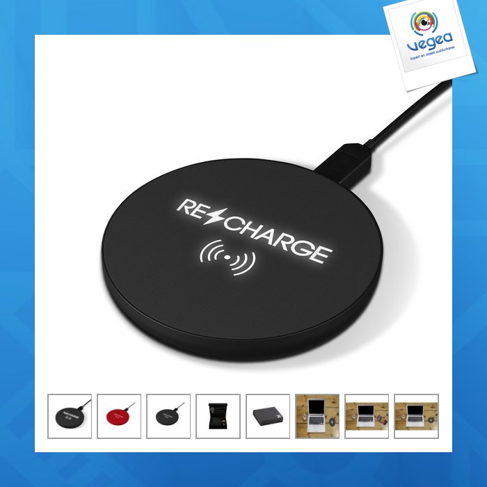 Cargador inalámbrico 10w iluminado