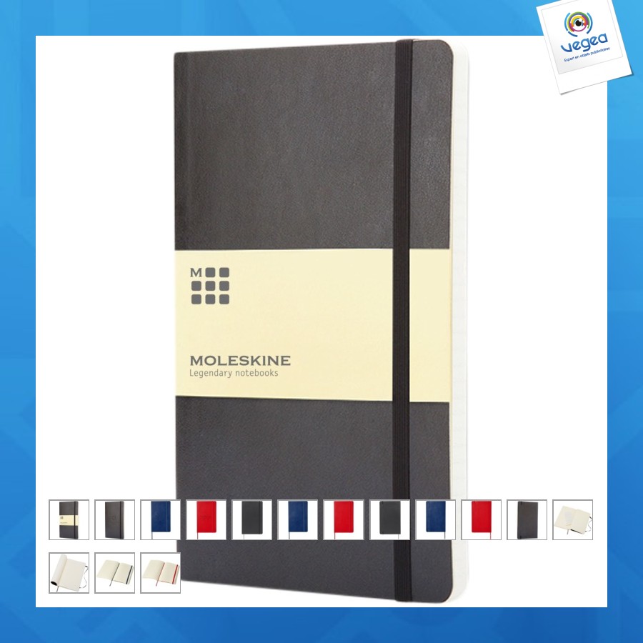 Carnet personalizable classic l à couverture souple - ligné