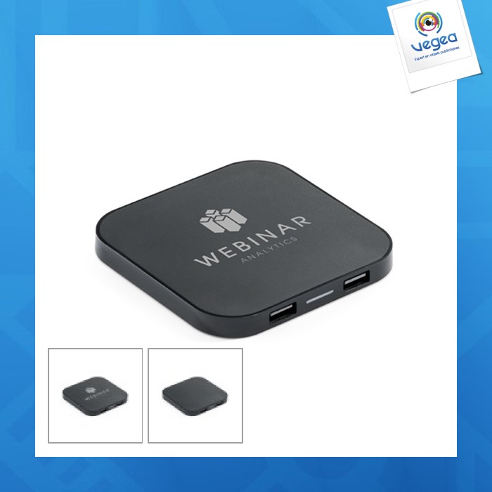 Caroline cargador inalámbrico y concentrador usb 20