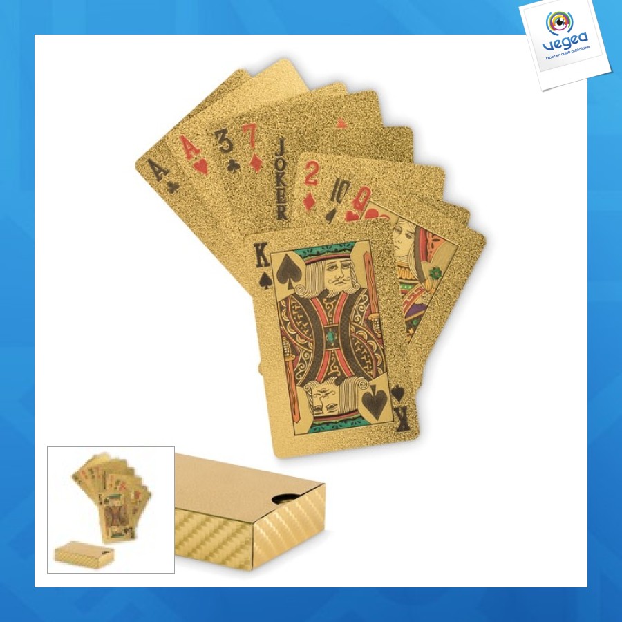 Cartes à jouer de promoción étanches - as