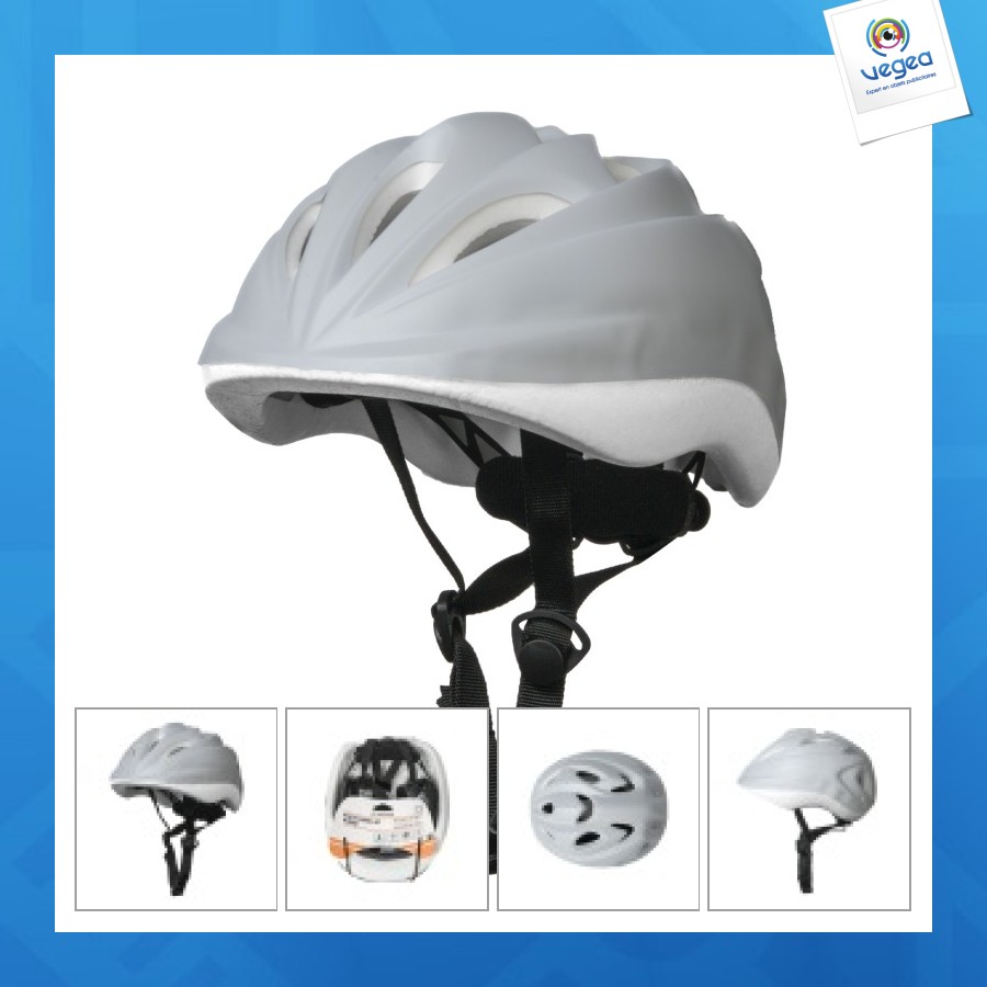 Casque de vélo de promoción enfant taille s 48-52cm blanc ca