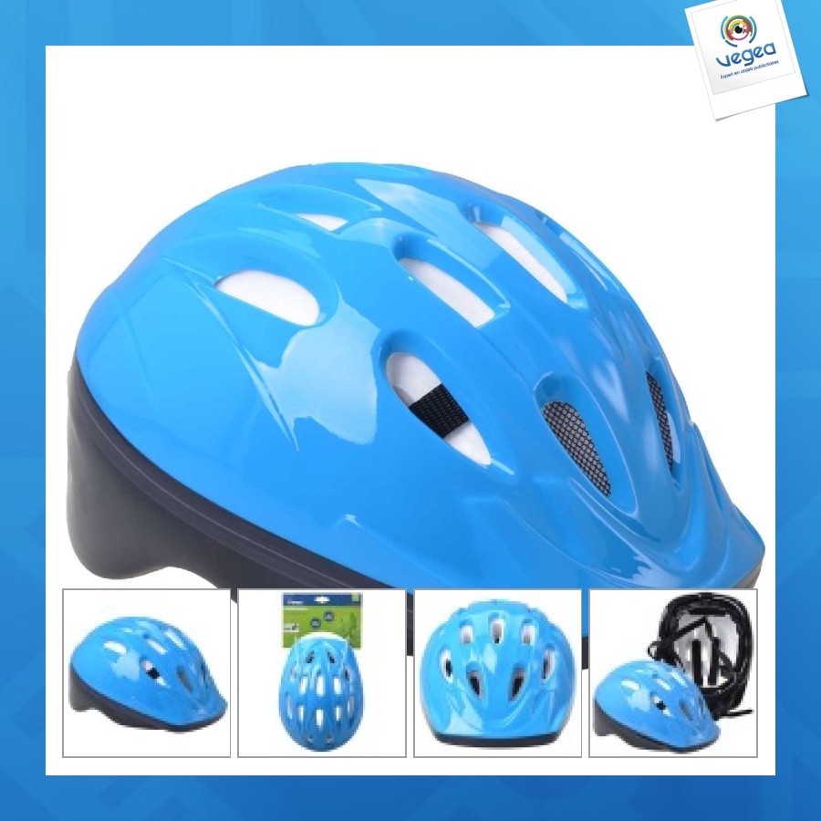 Casque de vélo de promoción pour enfant bleu