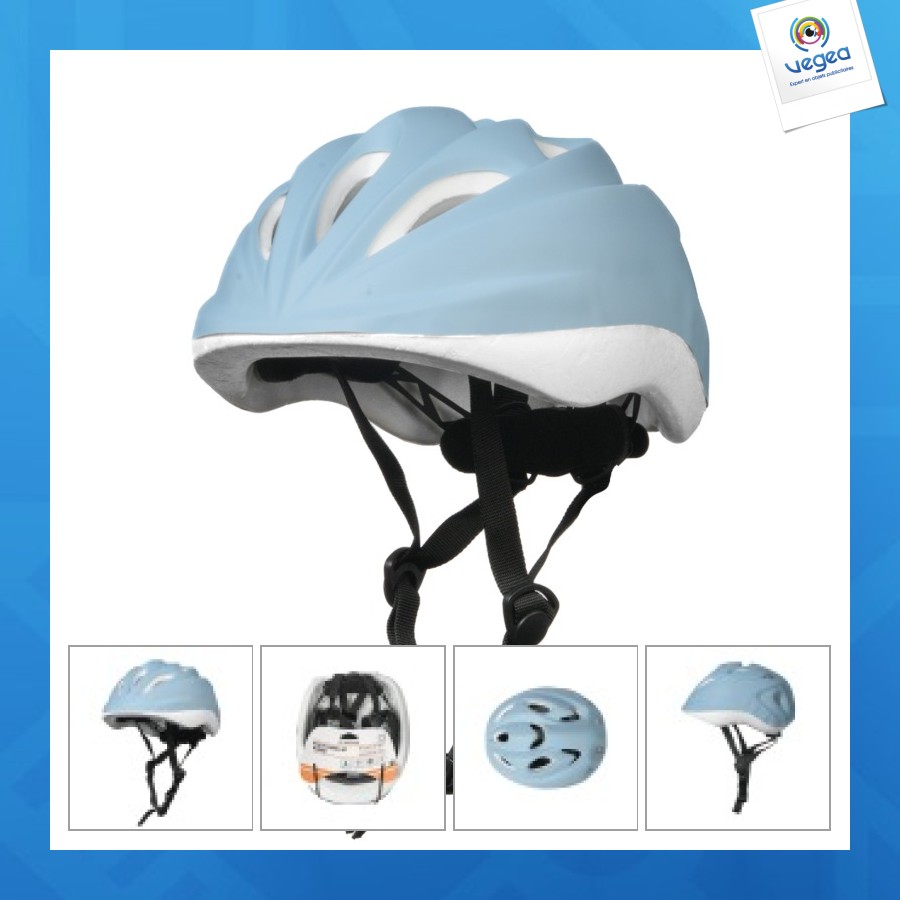 Casque de vélo personalizable enfant taille s 48-52cm bleu