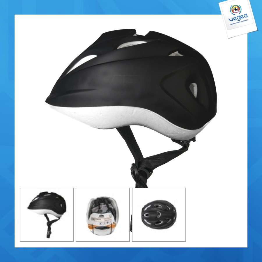 Casque de vélo personalizable enfant taille s 48-52cm noir