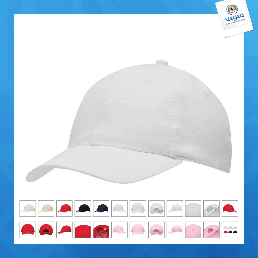 Casquette de promoción de baseball 6 panneaux