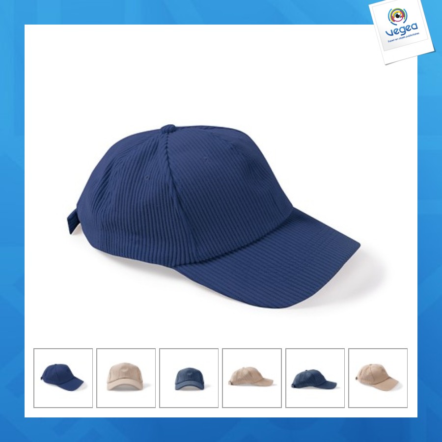 Casquette velours taille 59