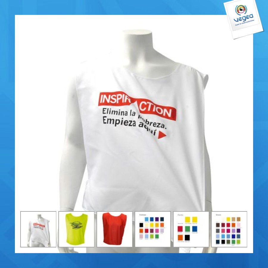 Casulla de promoción deportiva de poliéster para adulto