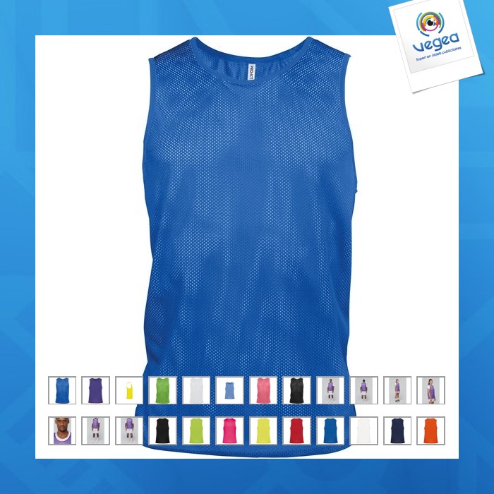 Casulla personalizable de malla ligera multideporte para adultos y niños