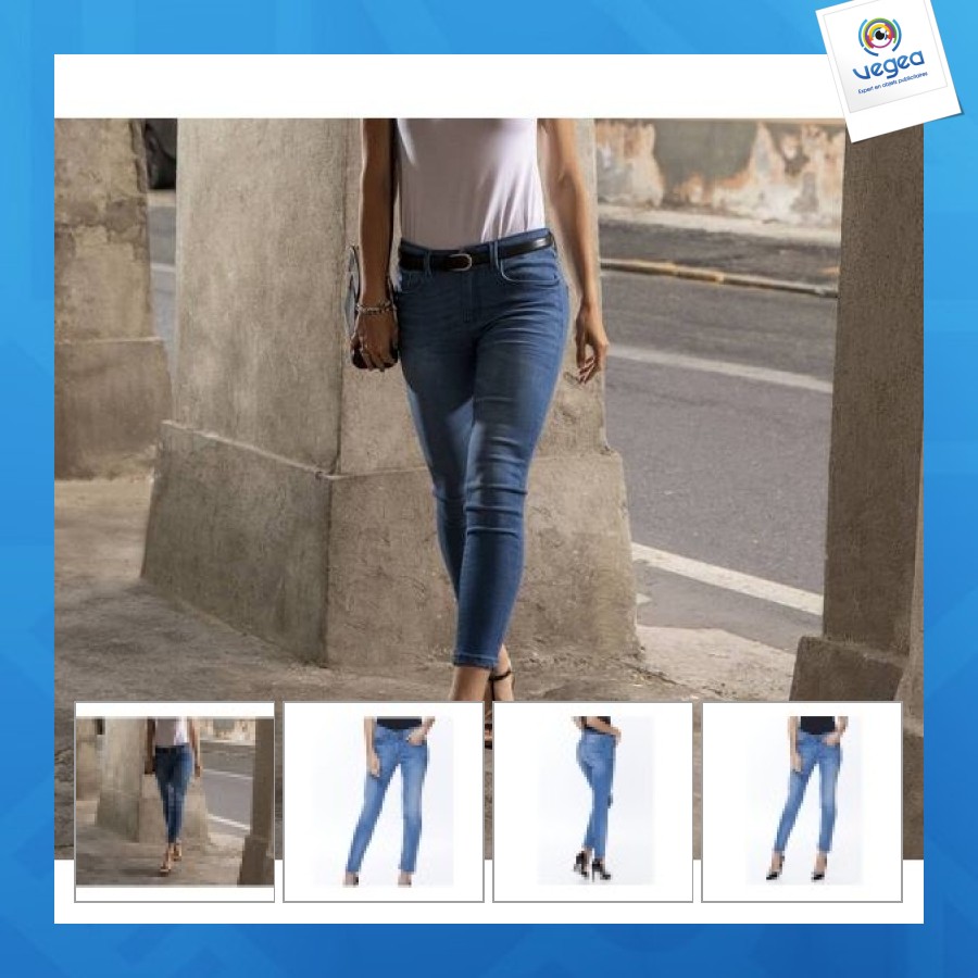 Cathy - vaqueros slim de mujer en piedra cepillada