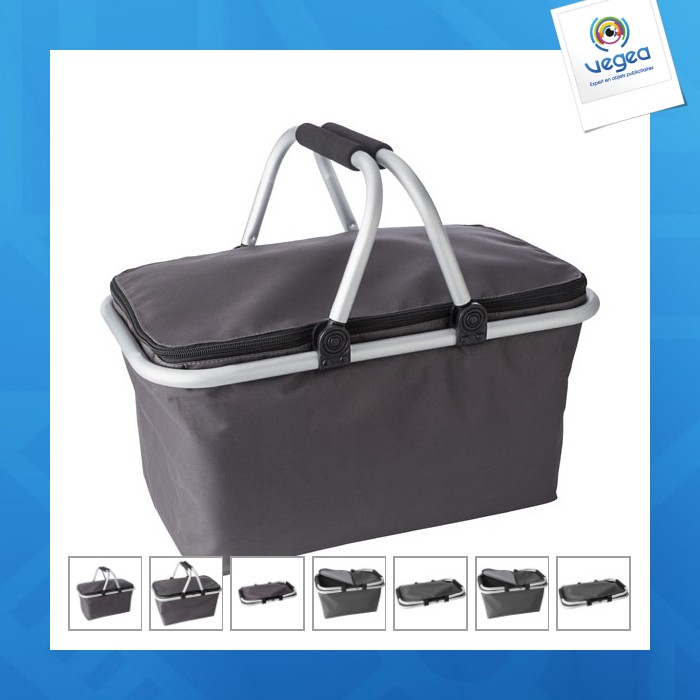 Cesta personalizable de poliéster plegable