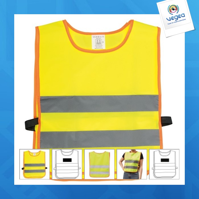 Chaleco de seguridad personalizable para niños mini héroe