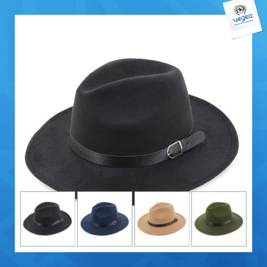 Chapeau de promoción en laine polyester