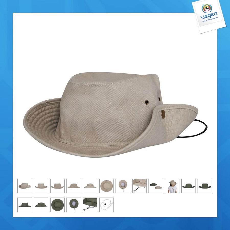 Chapeau personalizable safari