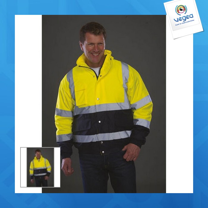 Chaqueta bicolor de alta visibilidad