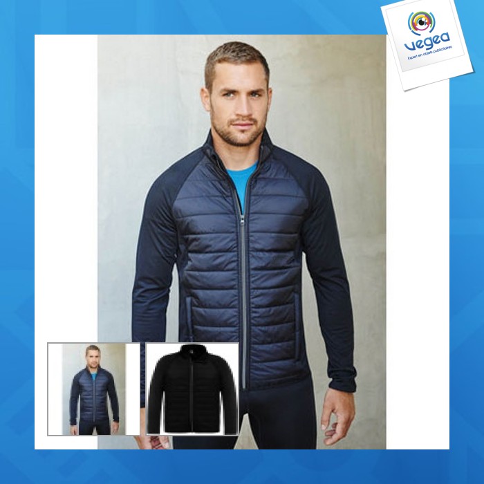Chaqueta deportiva bimaterial