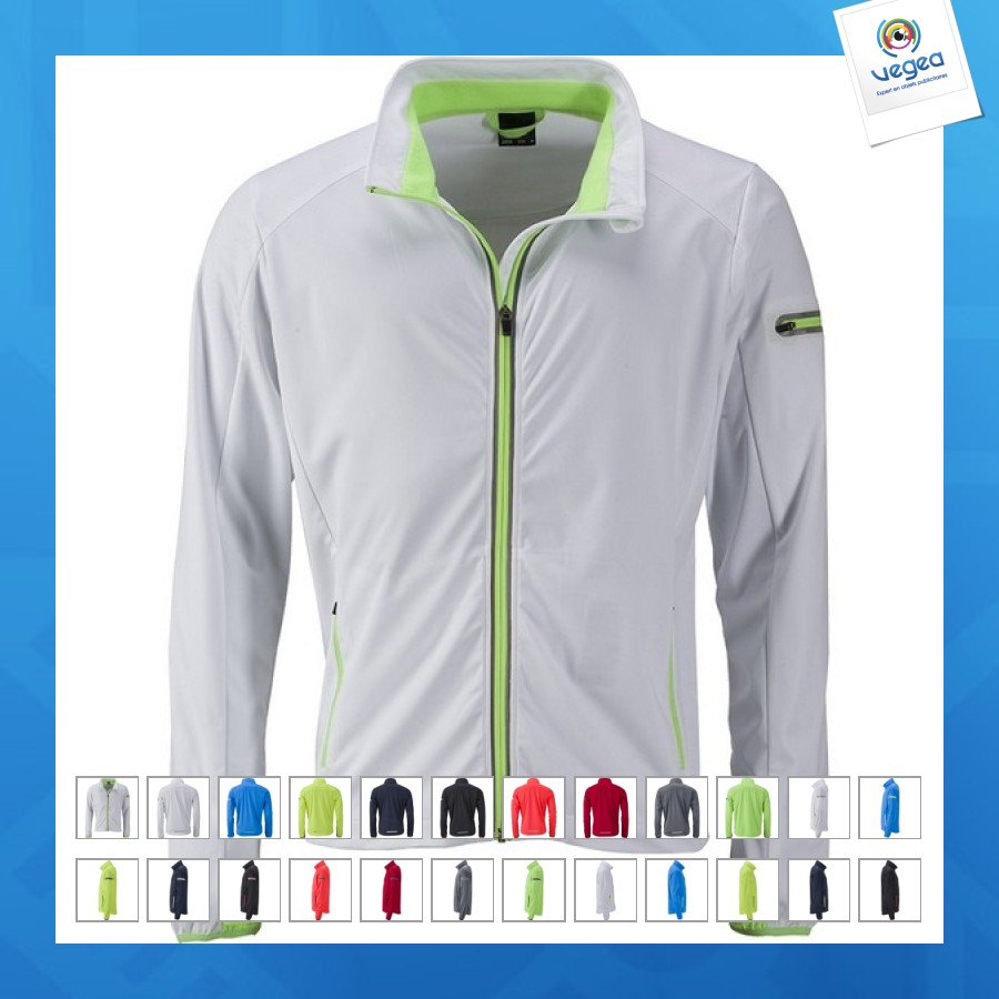 Chaqueta deportiva softshell