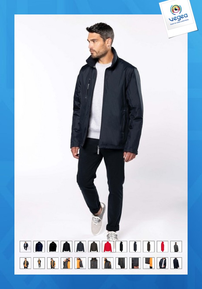 Chaqueta personalizable de punta con mangas desmontables