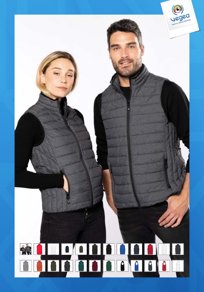 Chaqueta personalizable ligera sin mangas para hombres