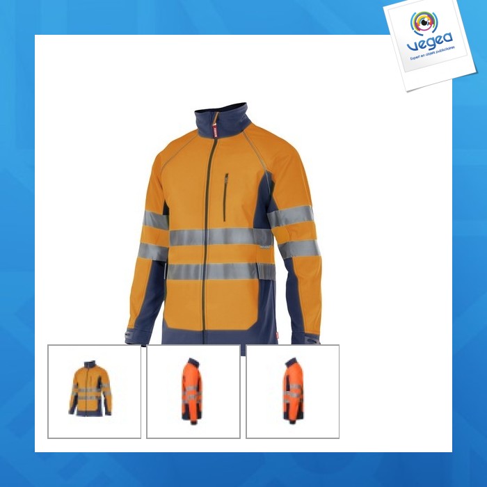 Chaqueta softshell alta visibilidad velilla