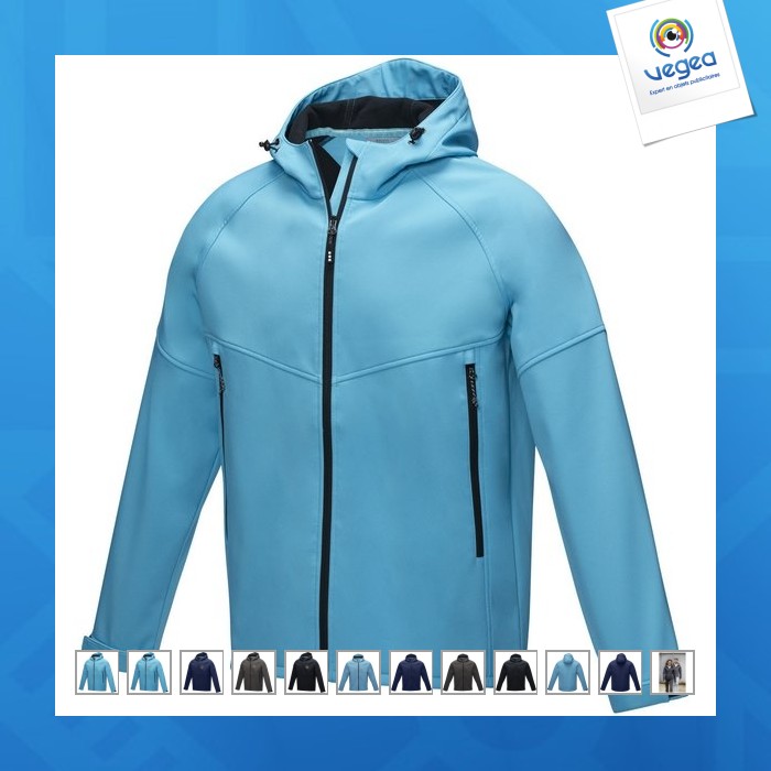 Chaqueta softshell reciclada para hombre coltan