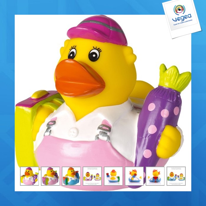 Chillón pato de promoción escolar.