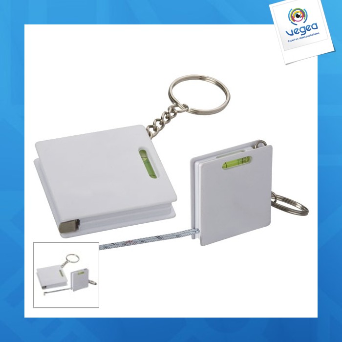 Cinta métrica de nivel de llavero